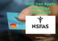 Who Can Apply For Nsfas 2026/2027