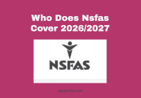 Who Does Nsfas Cover 2026/2027