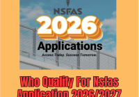 Who Qualify For Nsfas Application 2026/2027