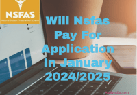 Nsfas Pay For Application In January 2024