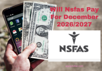 Will Nsfas Pay For December 2026/2027