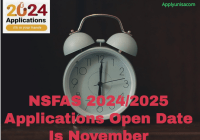 NSFAS 2024/2025 Applications Open Date Is November