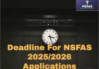 Deadline For NSFAS 2025 Applications
