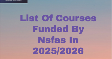 Tvet Courses Funded By Nsfas In 2025
