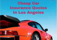 Cheap Car Insurance Quotes In Los Angeles