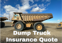 Dump Truck Insurance Quote