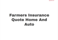 Farmers Insurance Quote Home And Auto