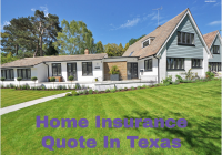 Home Insurance Quote In Texas