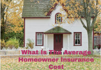 The Average Homeowner Insurance Cost