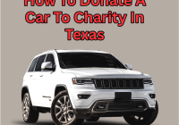 How To Donate A Car To Charity In Texas